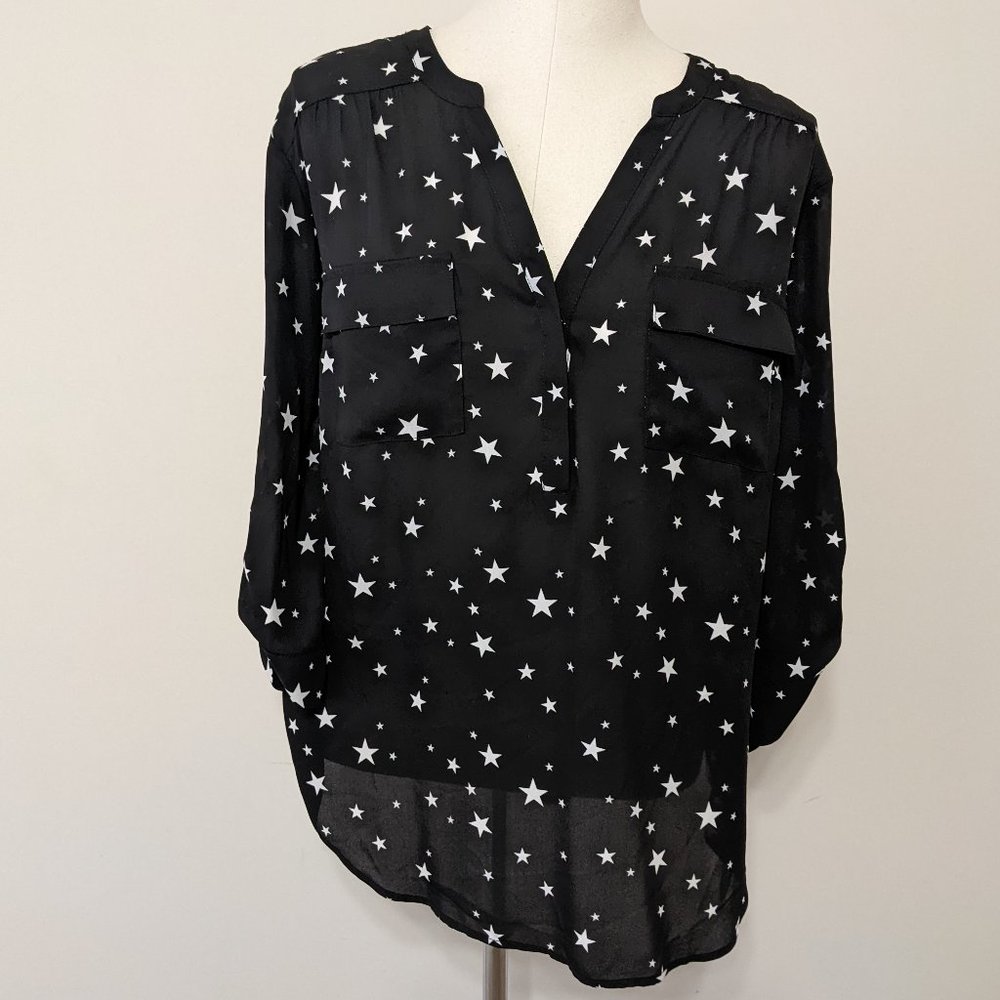 NWOT Torrid Harper Blouse with White Stars Size 3X/22/24